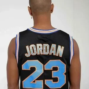 Shirts Mens Space Jam Tune Squad Michael Jordan Black Basketball